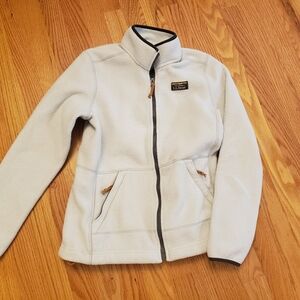 L.L. Bean Cream Fleece Jacket